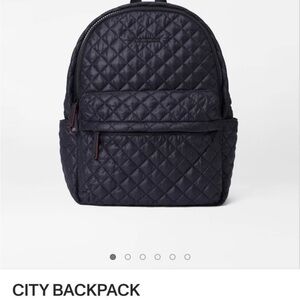 MZ Wallace Black Quilted Backpack